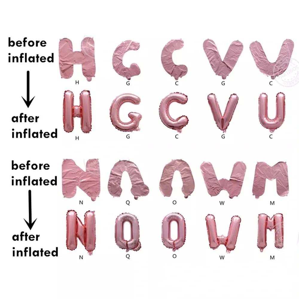 Set I love U 16in Letter Red Heart  Wedding Valentine's Day Gift Foil Balloons